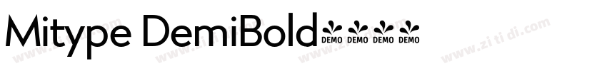 Mitype DemiBold字体转换